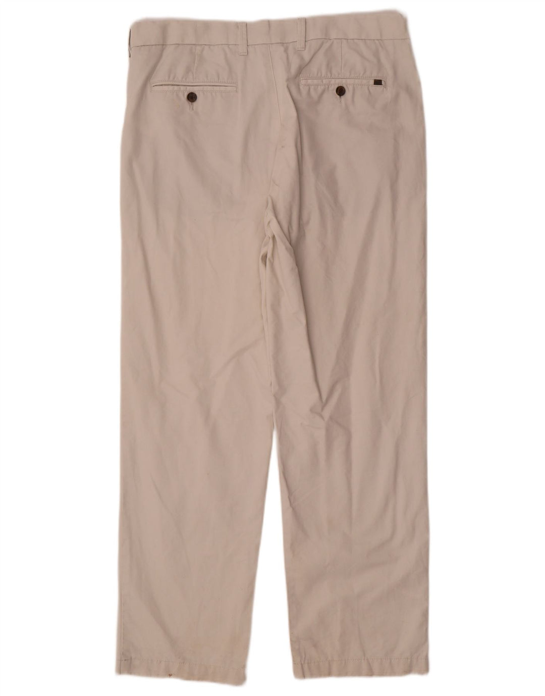 Marks & Spencer Herre Lige Regular Chino Bukser W36 L31 Off White