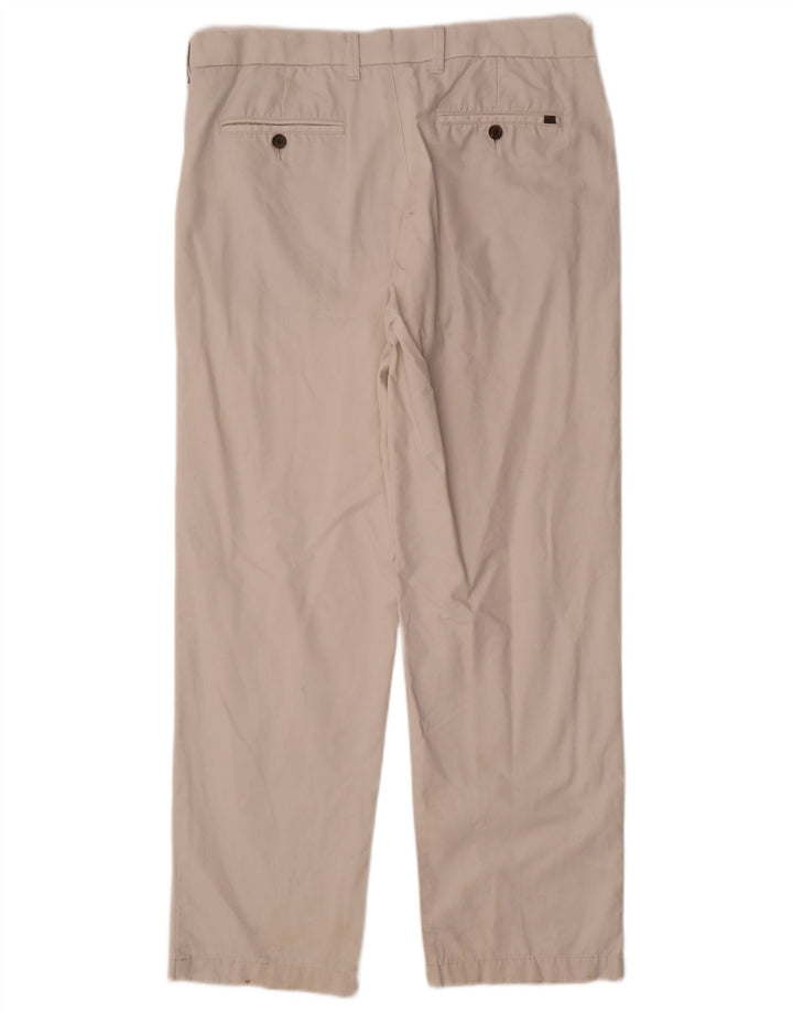 Marks & Spencer Herre Lige Regular Chino Bukser W36 L31 Off White