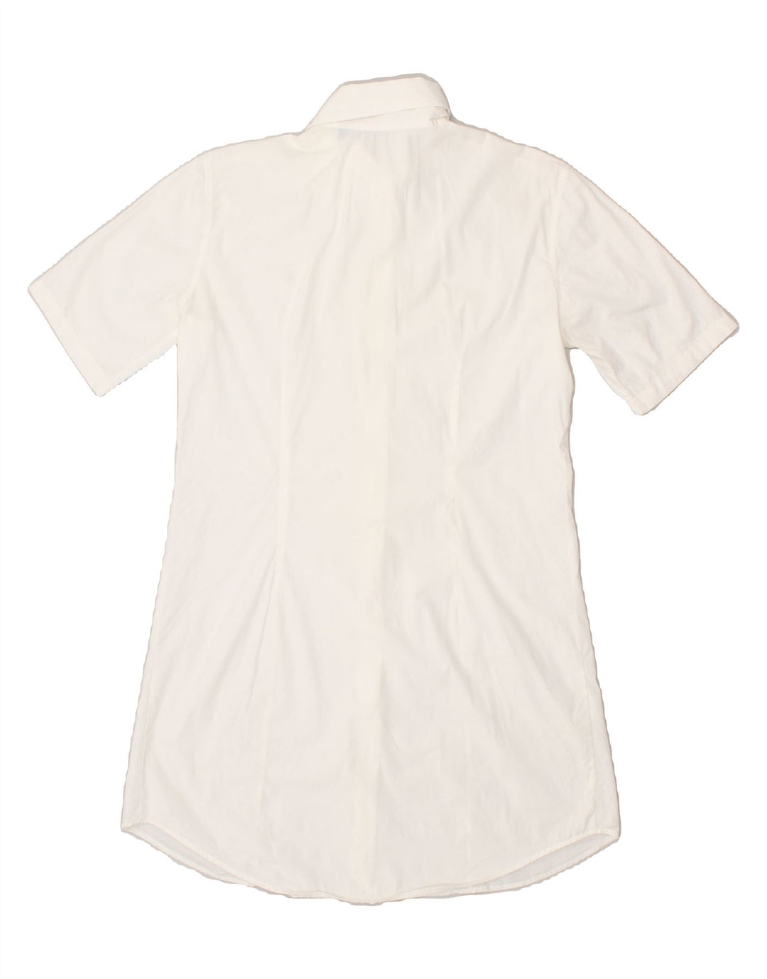 BROOKSFIELD Womens Shirt Dress IT 44 Medium  White Cotton | Vintage Brooksfield | Thrift | Second-Hand Brooksfield | Used Clothing | Messina Hembry 