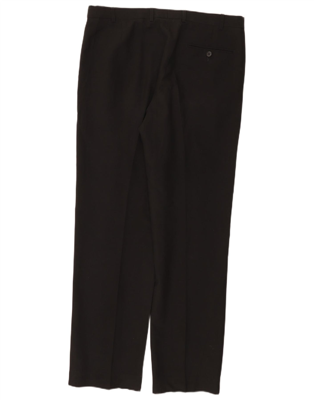 MARKS & SPENCER Herre Regular Fit Suit Bukser W36 L33 Sort polyester
