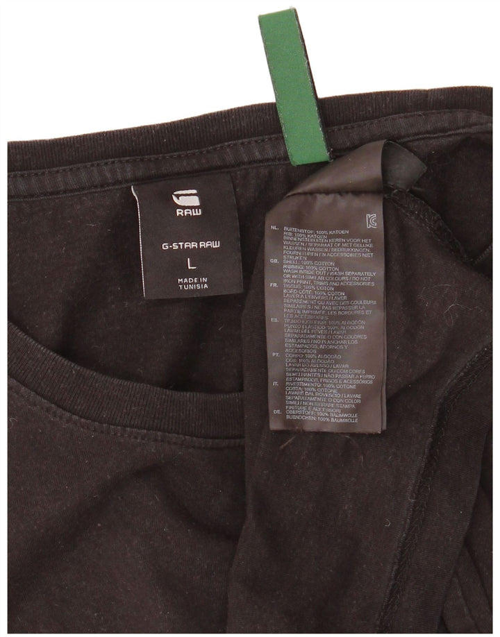 G-STAR Herre T-Shirt Top Stor Sort Bomuld