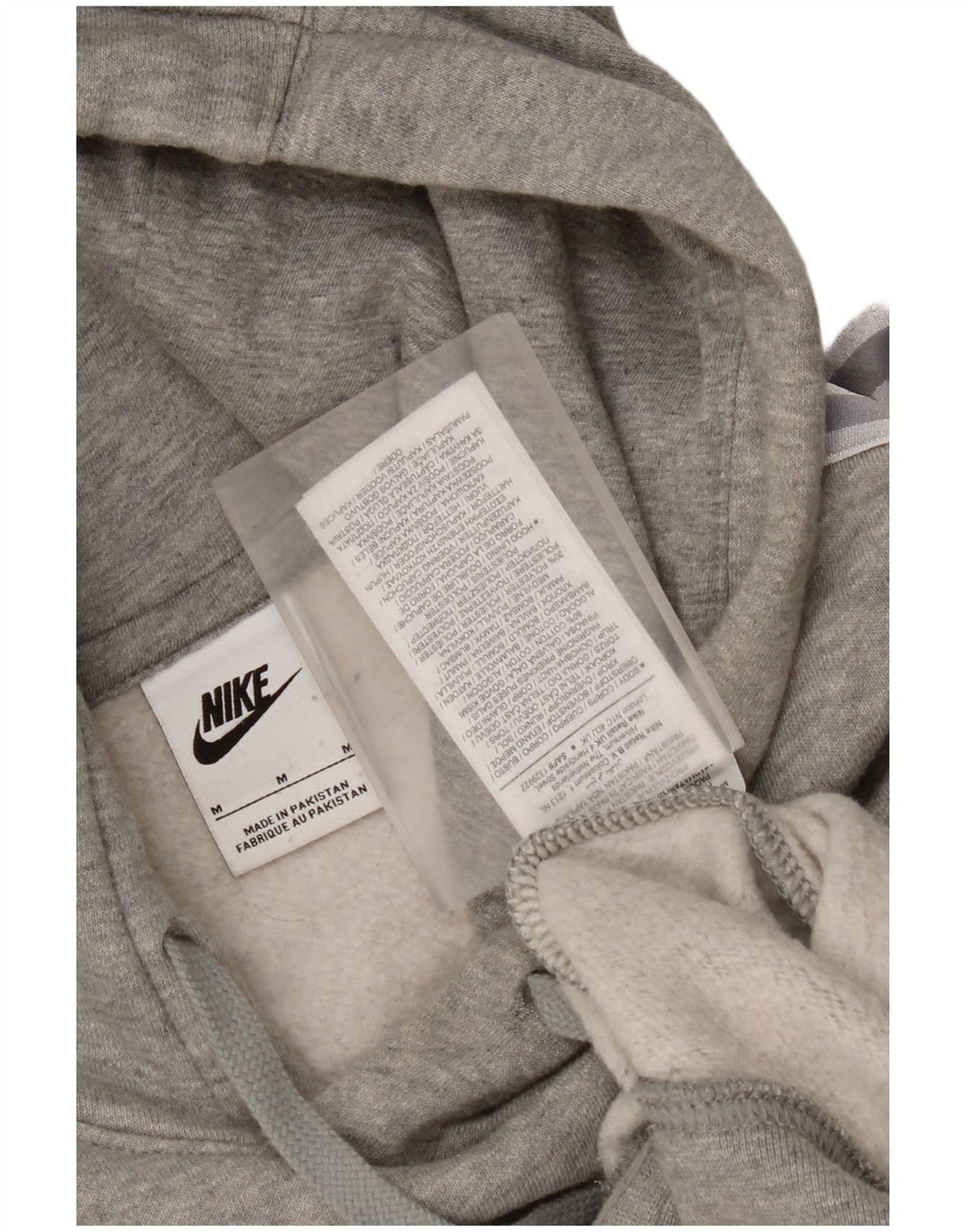 Nike grafisk hættetrøje til mænd mellemgrå flækket bomuld