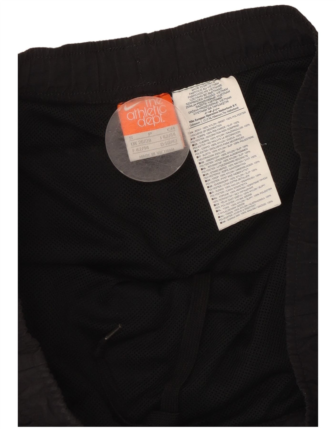 NIKE grafiske sportsshorts til mænd, små sorte nylon