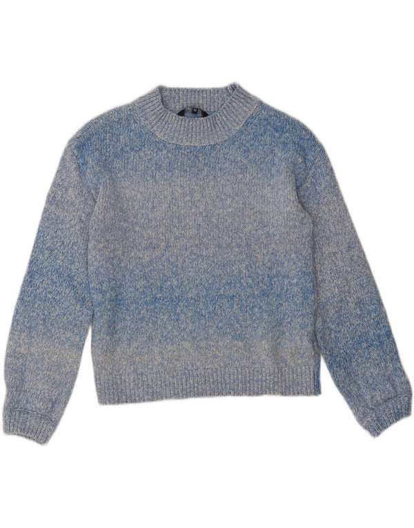Besætningstøj Dame Turtle Neck Jumper Sweater UK 10 Small Blue