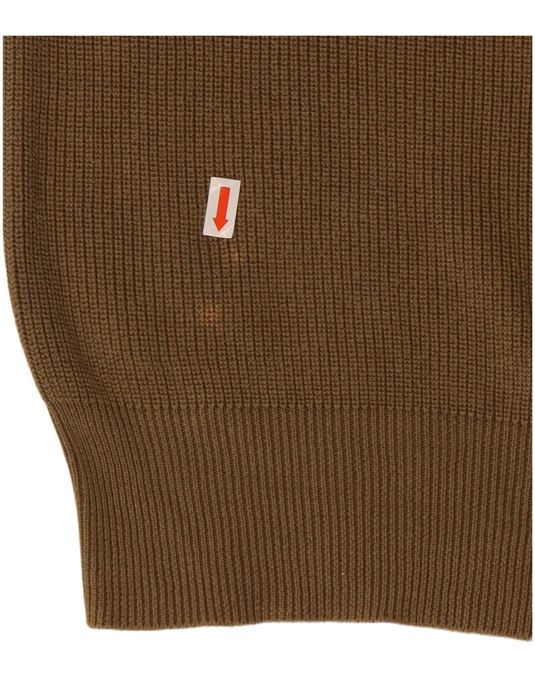 RALPH LAUREN Herre sweater med rund hals, medium brun bomuld