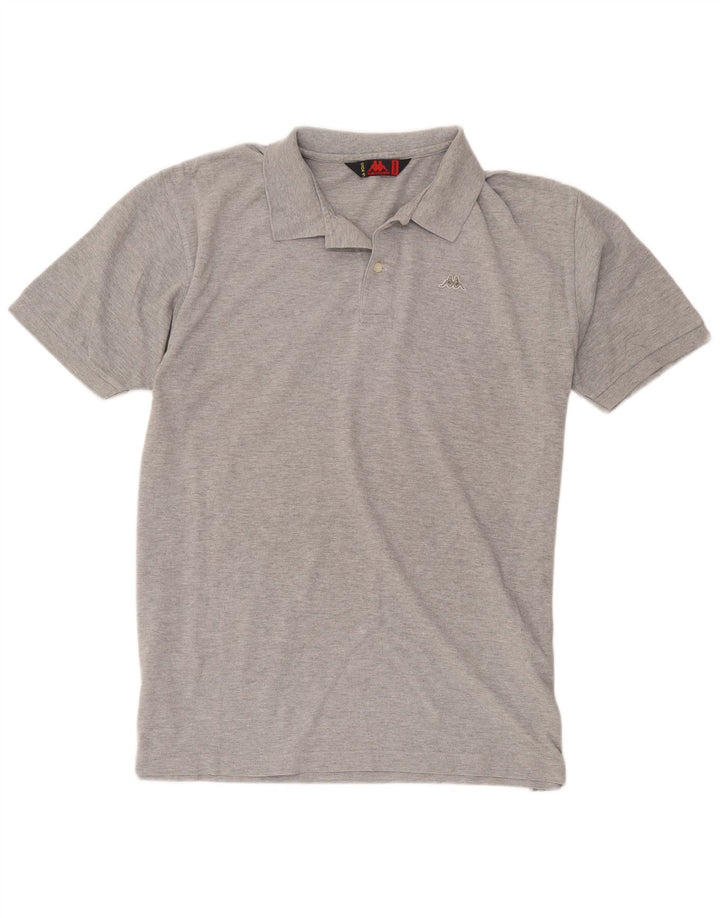 Kappa Polo Shirt til mænd 2XL Grå Flecked Bomuld