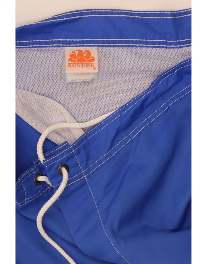 Sundek Herre svømmeshorts Medium Blue Colourblock Nylon