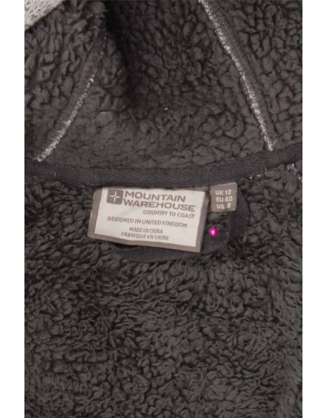 Mountain Warehouse Dame træningsdragt topjakke UK 12 Medium Grey Flecked