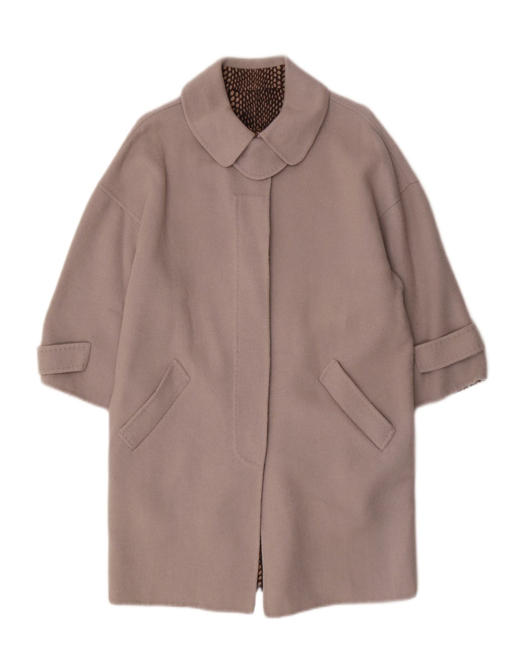 VINTAGE Dameoverfrakke UK 14 Large Grå