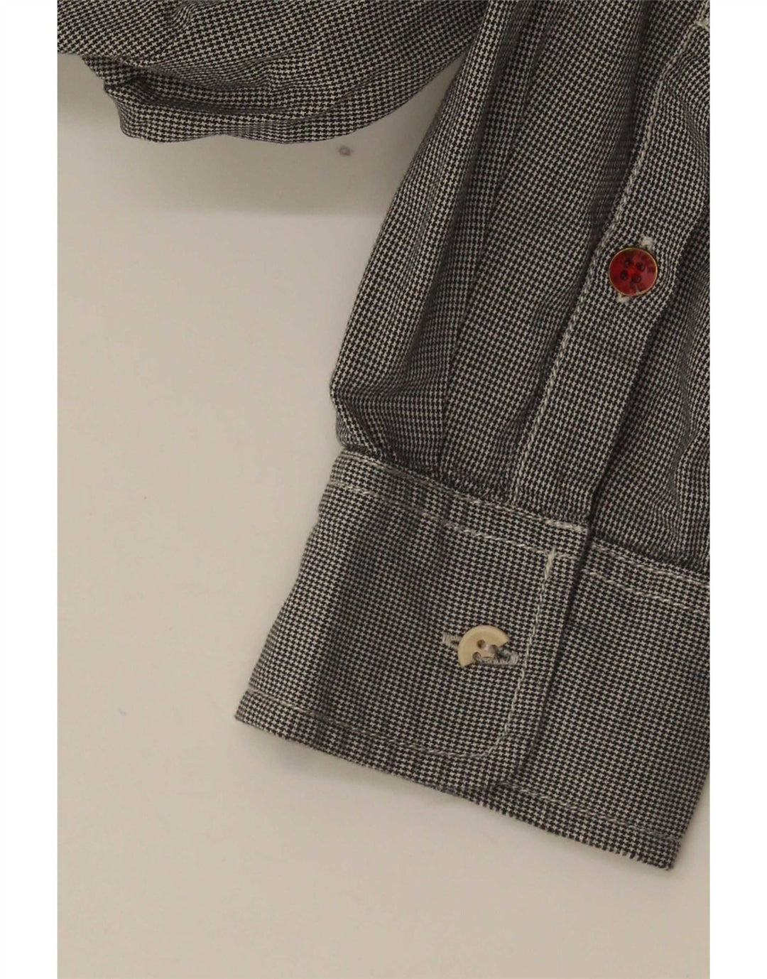 Tommy Hilfiger Herreskjorte XL Marineblå Houndstooth Bomuld