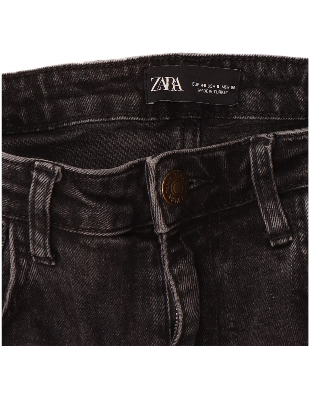 Zara Dame Slim Jeans EU 40 Medium W30 L27 Grå