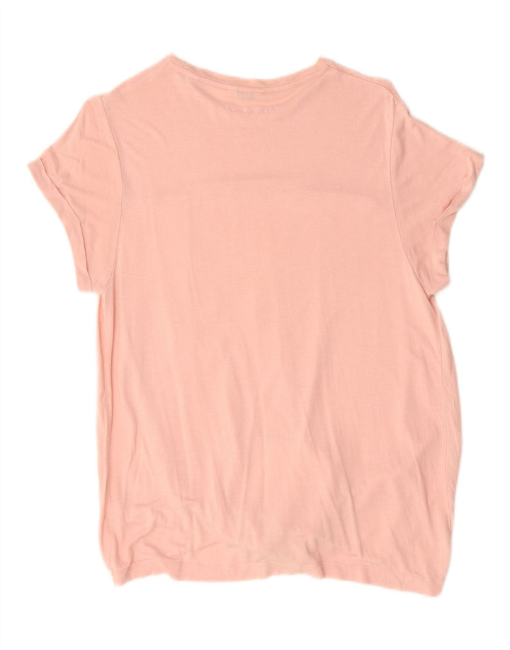Jack Wills Dame Oversized T-Shirt Top UK 10 Small Pink Viscose