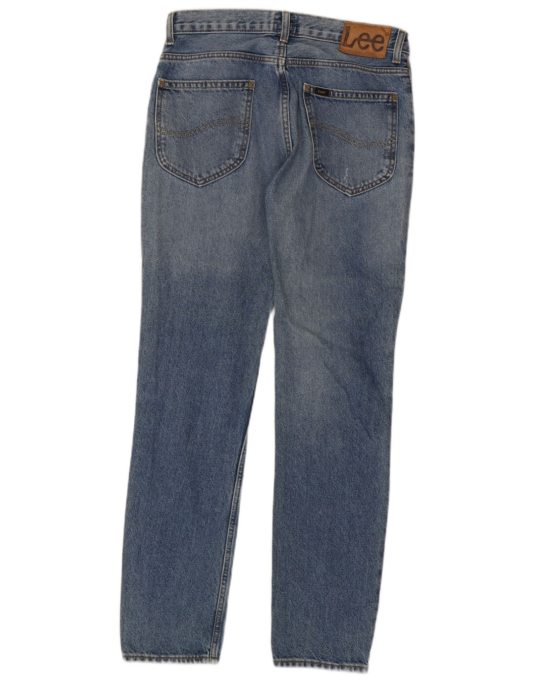 Lee Dame Rider Distressed Slim Jeans W30 L32 Blå Bomuld