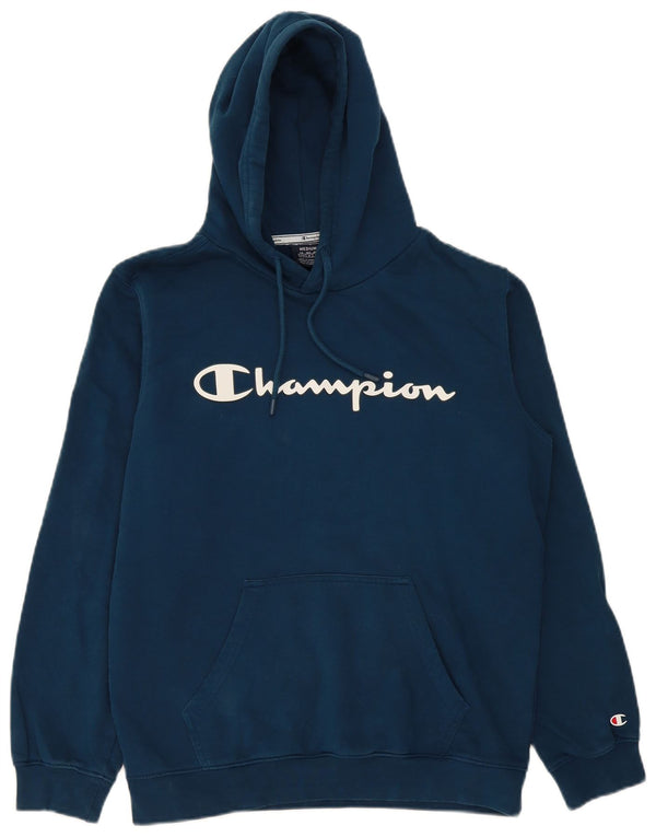 Champion Herre grafisk hættetrøje Jumper Medium Navyblå Bomuld