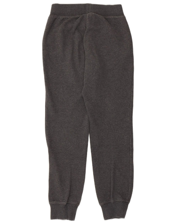 ADIDAS grafisk træningsdragt bukser til kvinder, joggere UK 4/6 XS grå bomuld