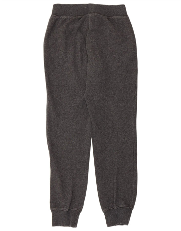 ADIDAS grafisk træningsdragt bukser til kvinder, joggere UK 4/6 XS grå bomuld