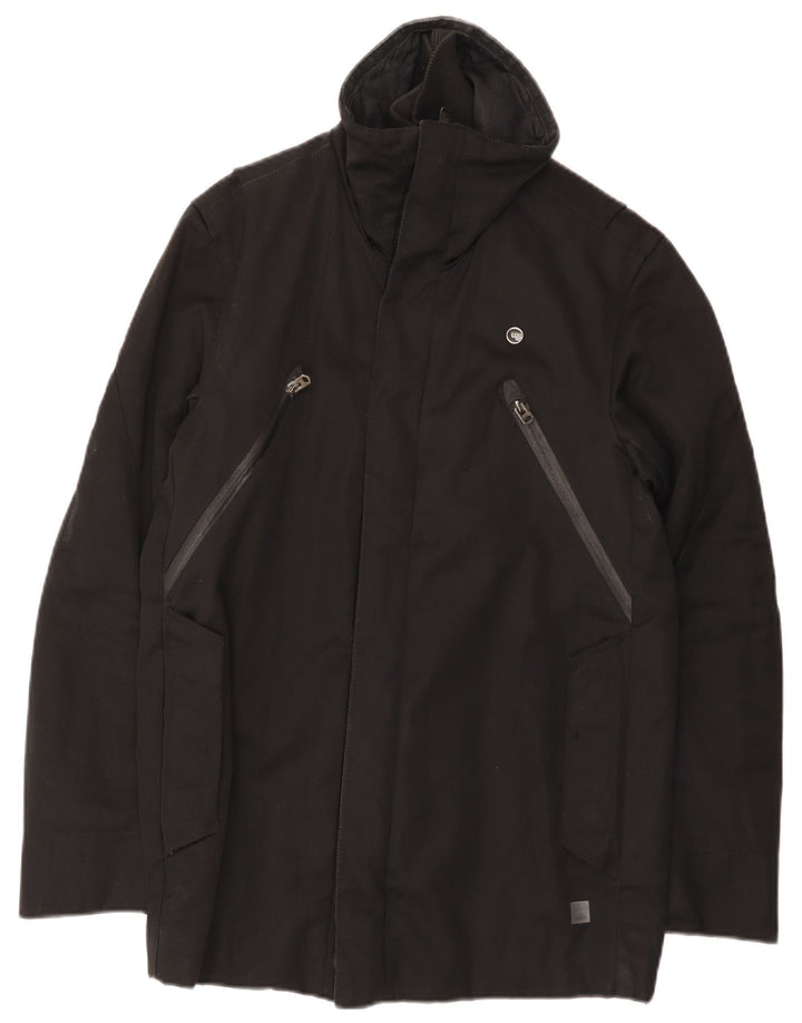 G-Star Herre Windbreaker Jacket UK 38 Medium Sort Polyamid