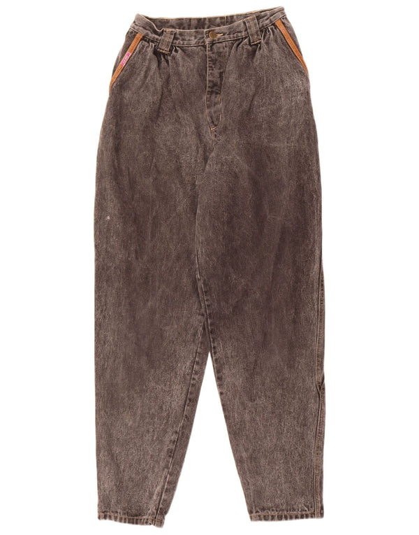 Vintage dame jeans med høj talje W30 L31 grå bomuld