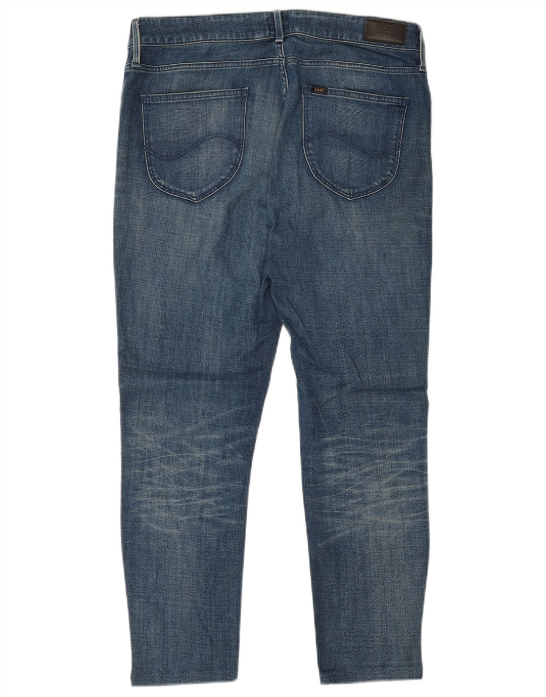 LEE Womens Elly High Rise Slim Jeans W33 L26 Blue Cotton