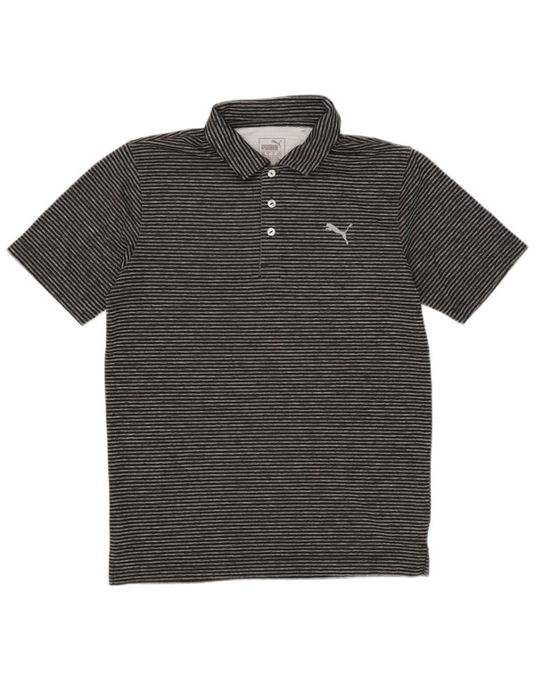 Puma herre poloskjorte lille sort nålestribet polyester