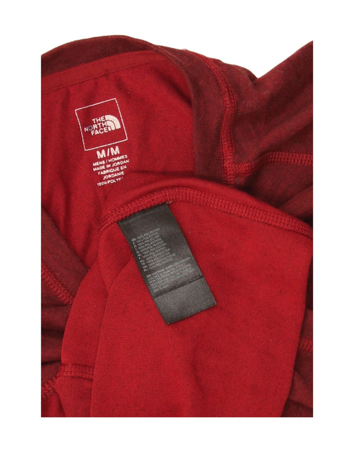 The North Face Herre T-Shirt Top Medium Rød Flecked Polyester