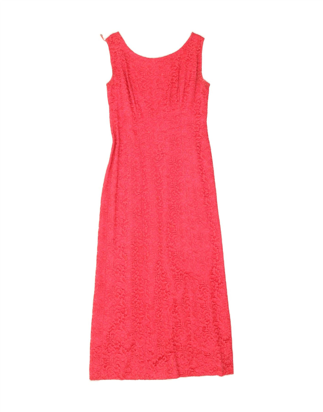 VINTAGE Womens Sleeveless Maxi Dress UK 12 Medium Pink Vintage Vintage and Second-Hand Vintage from Messina Hembry 