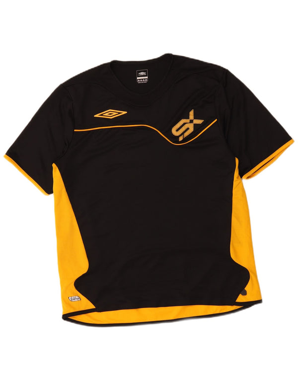 Umbro Herre Grafisk T-Shirt Top XL Sort Colourblock