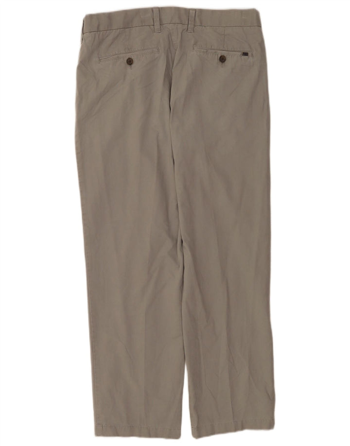 Marks & Spencer Herre Regular Chino Bukser W34 L29 Grå Bomuld
