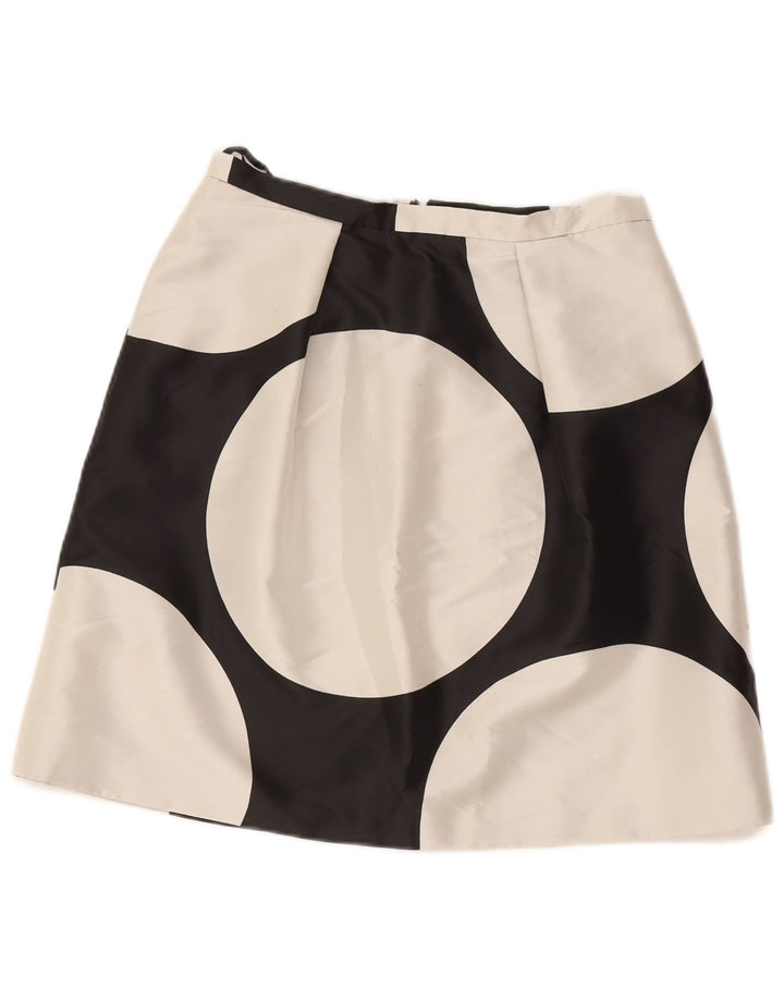 Coast Dame A-Line nederdel UK 12 Medium W30 Sort Geometrisk