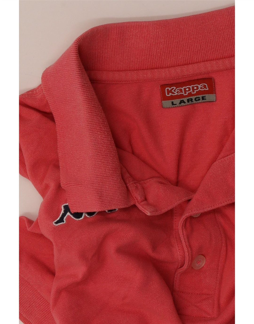 Kappa Herre Polo Shirt Large Pink