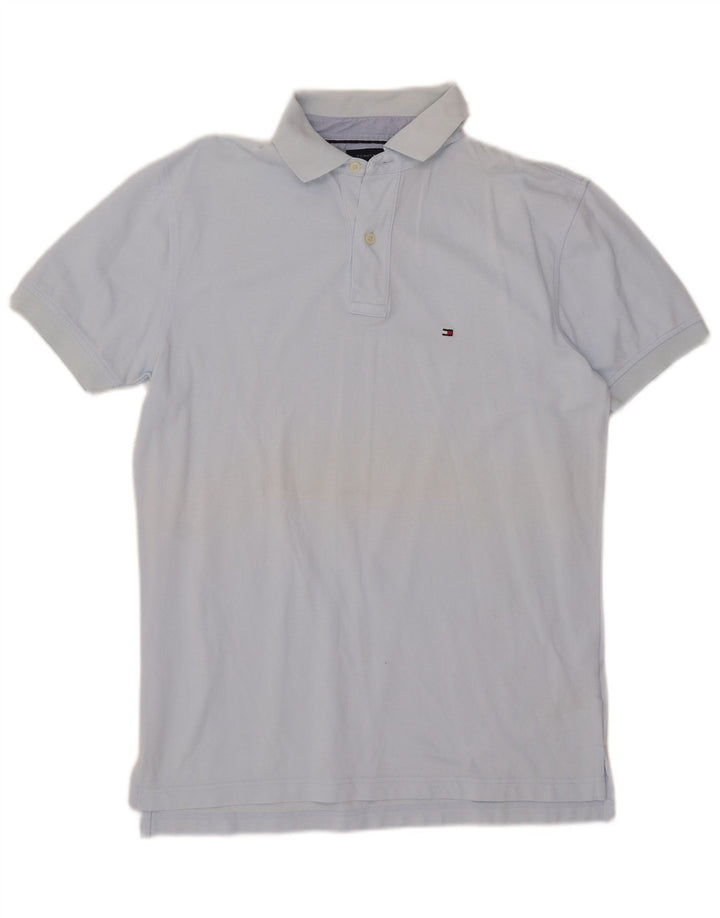 Tommy Hilfiger Herre poloshirt Medium Blue Bomuld