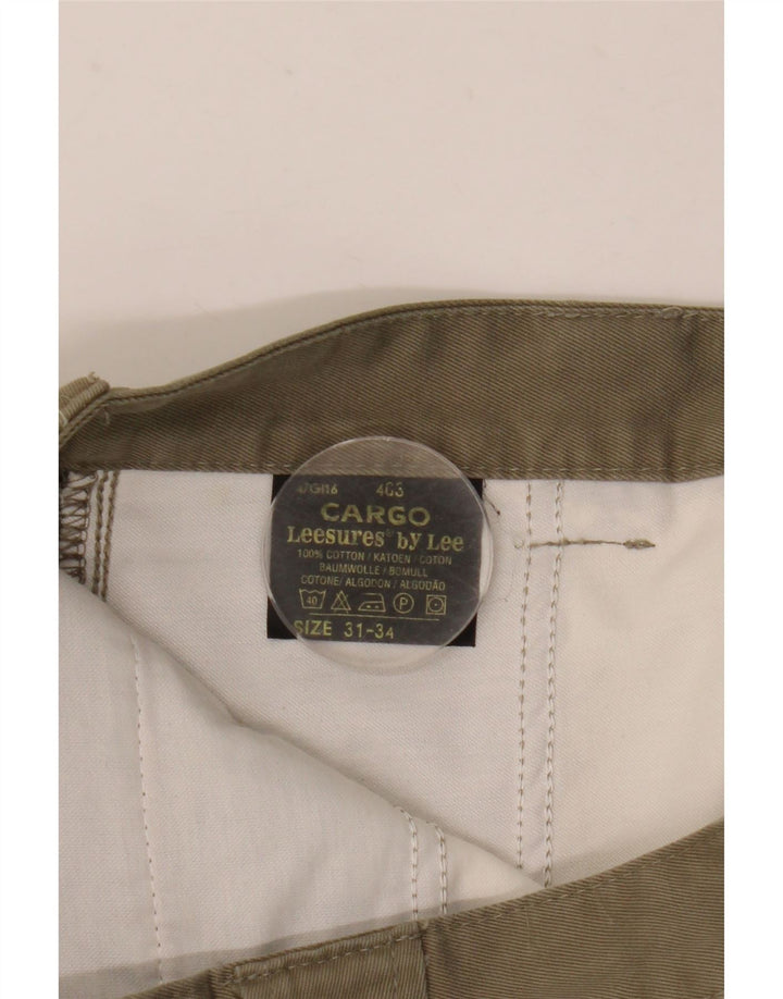 LEE Straight Cargo Bukser til mænd W31 L31 Beige Bomuld