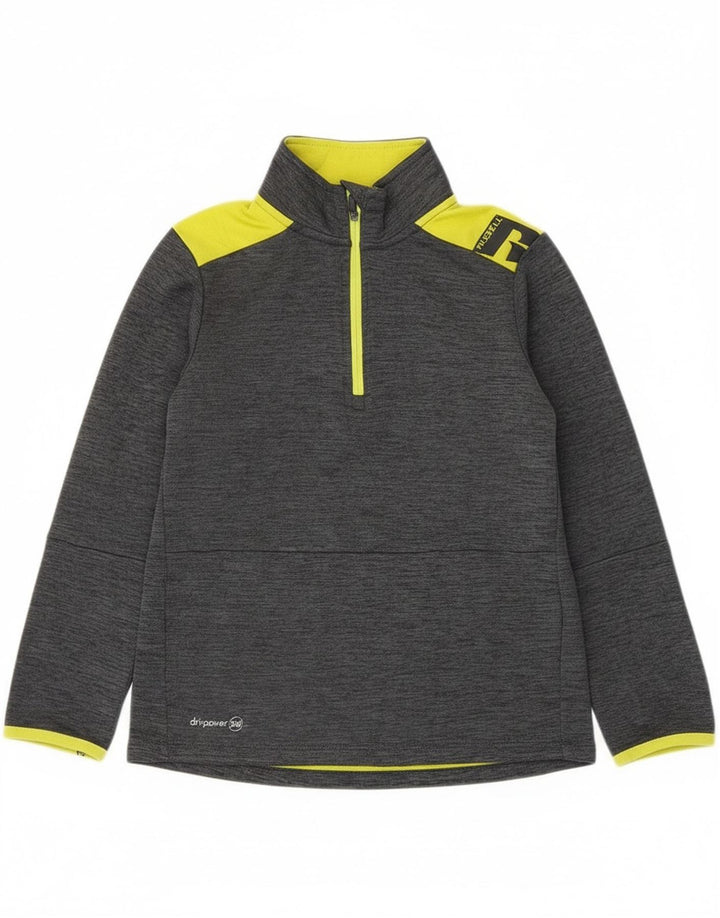 Russell Athletic Boys Pullover Træningsdragt Top 7-8 år Medium Grå