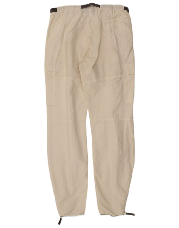 MURPHY & NYE Mens Slim Cargo Trousers Large W34 L34 White Polyamide