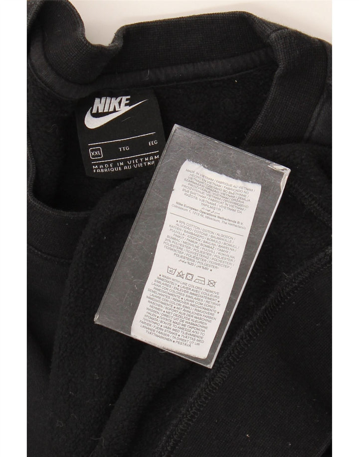 NIKE Sweatshirt-trøje til mænd 2XL sort bomuld