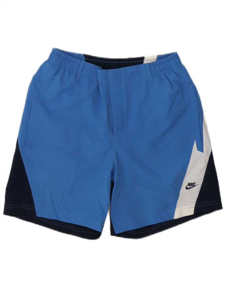 Nike Badeshorts til mænd Small Blue Colourblock Polyester