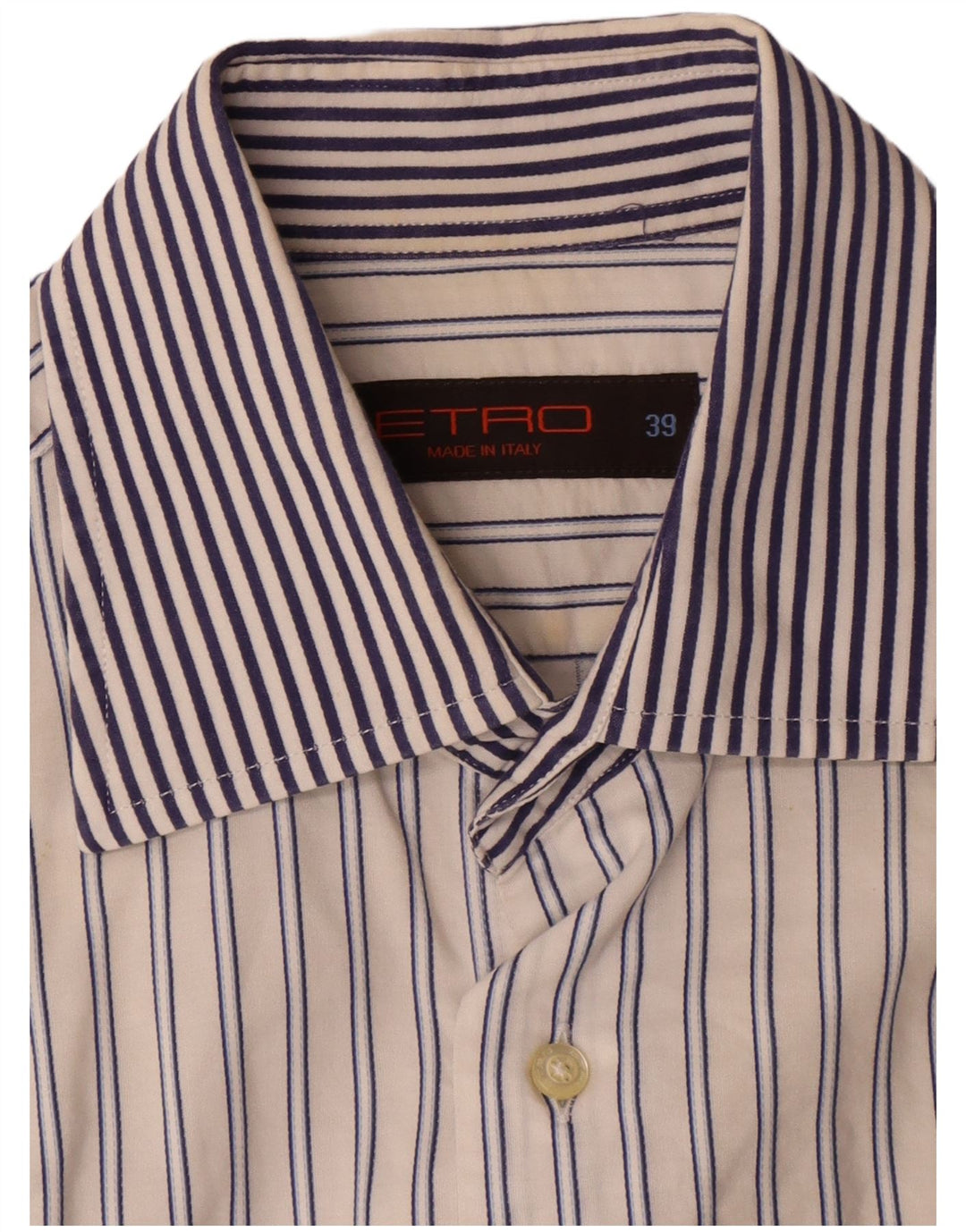 Etro herreskjorte str. 39 Medium hvid stribet