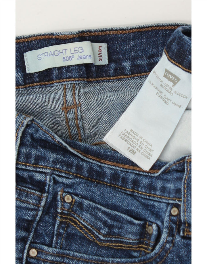 LEVI'S Womens 505 Straight Jeans US 12 Large W32 L30 Blue Cotton Vintage Levi's and Second-Hand Levi's from Messina Hembry 
