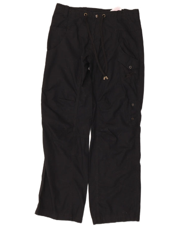 Nike Dame Straight Cargo Trousers UK 8 Small W32 L29 Black Bomuld