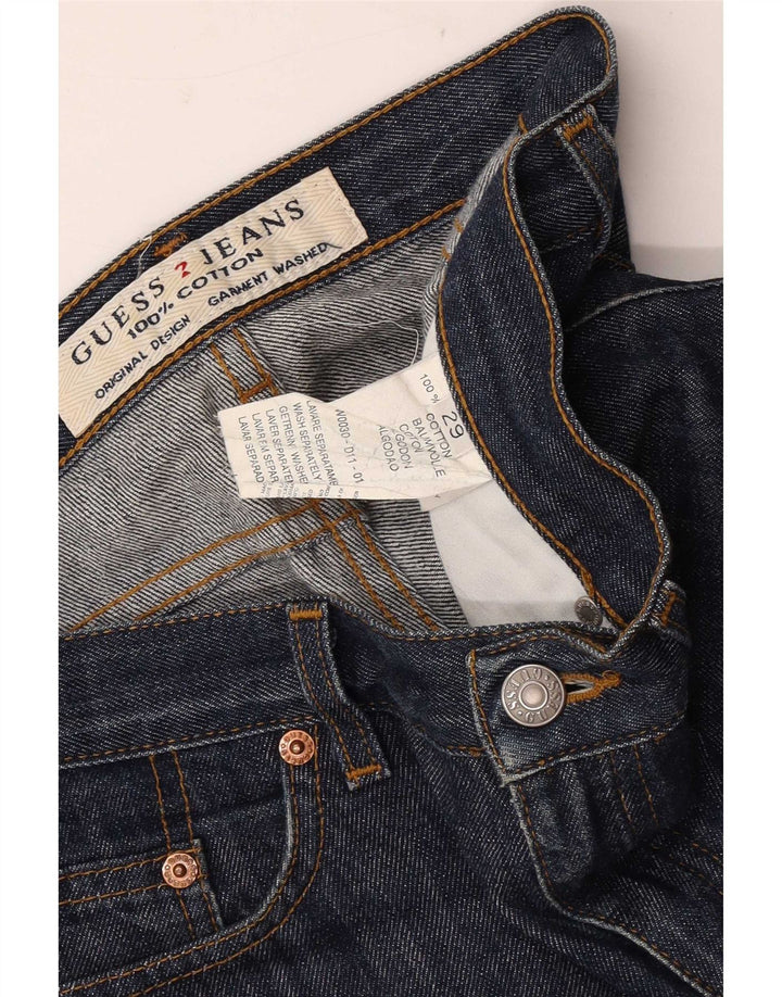 Guess lige damejeans W29 L28 marineblå bomuld