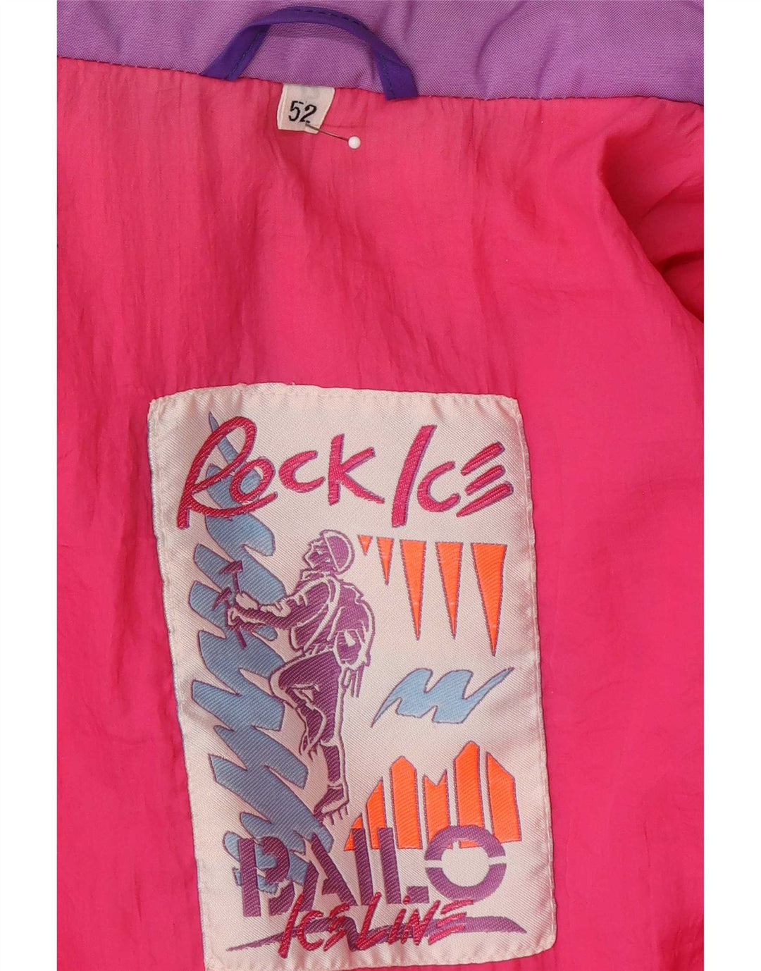 Bailo Skijakke med hætte til mænd IT 52 XL Lilla Colourblock Polyamid