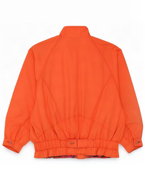 Vintage pige skijakke 11-12 år orange nylon