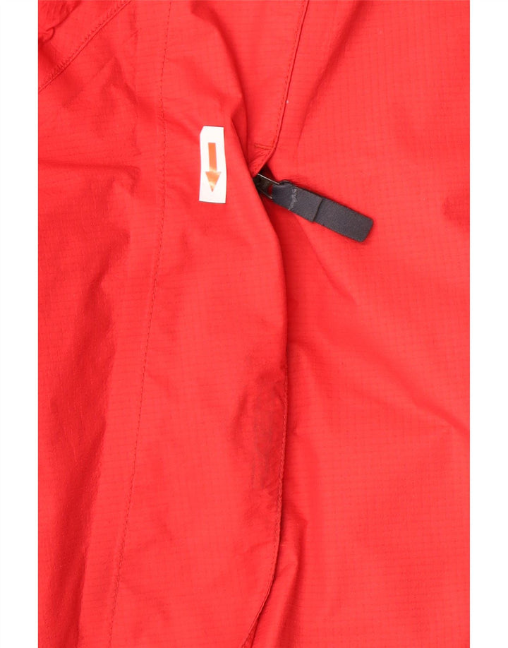 Berghaus Regnjakke med hætte til mænd UK 38 Medium Rød Nylon