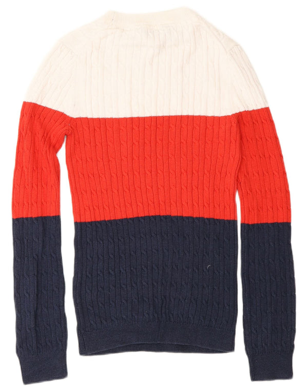 Crew Clothing Womens Crew Neck Jumper Sweater UK 8 Small Multicoloured