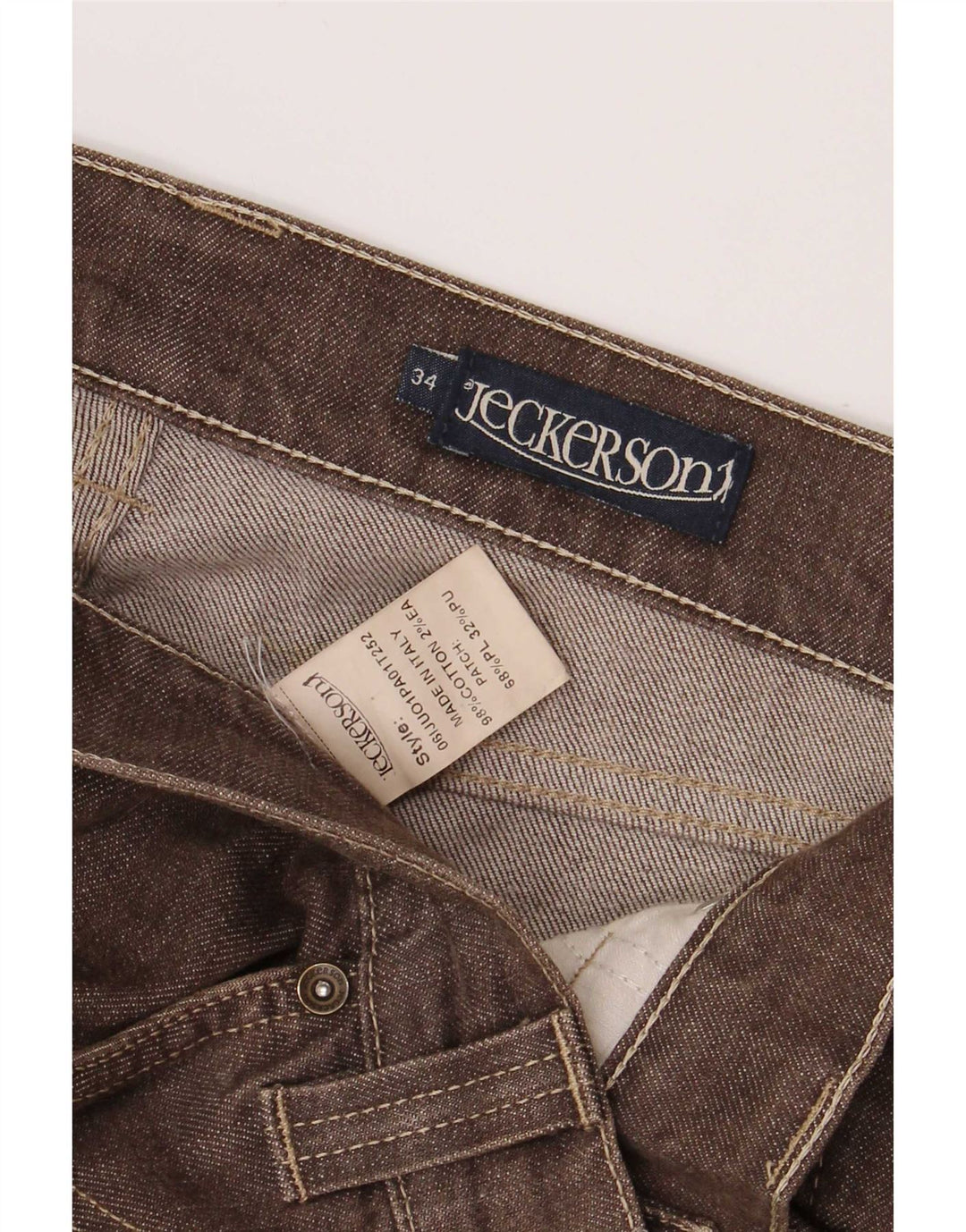 Jeckerson Herre almindelige jeans W30 L32 brun bomuld