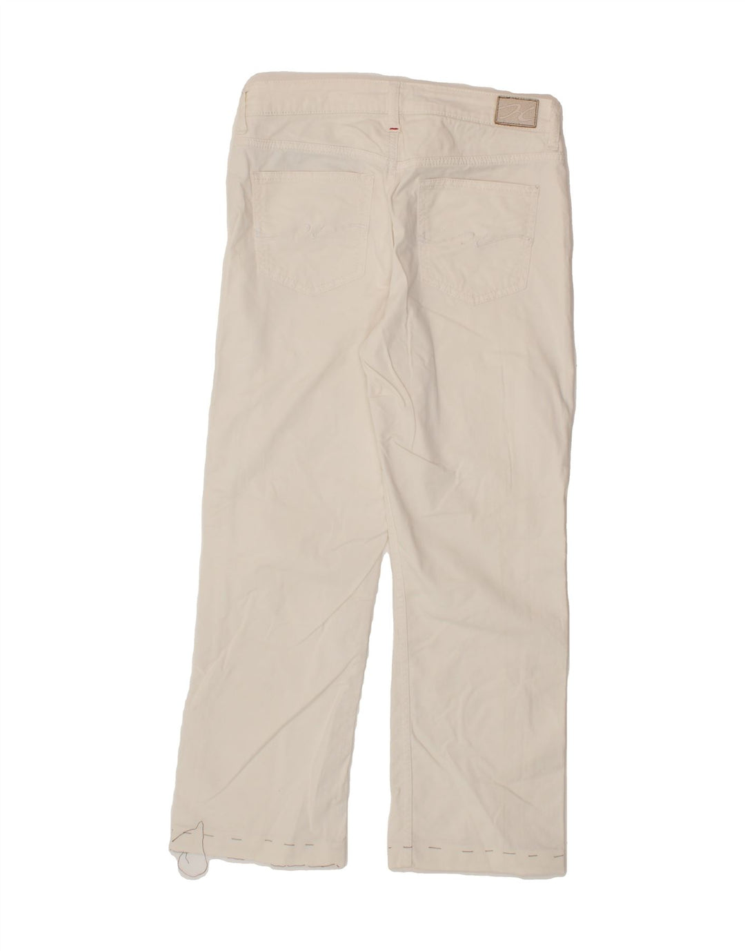 TOMMY HILFIGER Womens Straight Jeans W28 L26  White Cotton Vintage Tommy Hilfiger and Second-Hand Tommy Hilfiger from Messina Hembry 