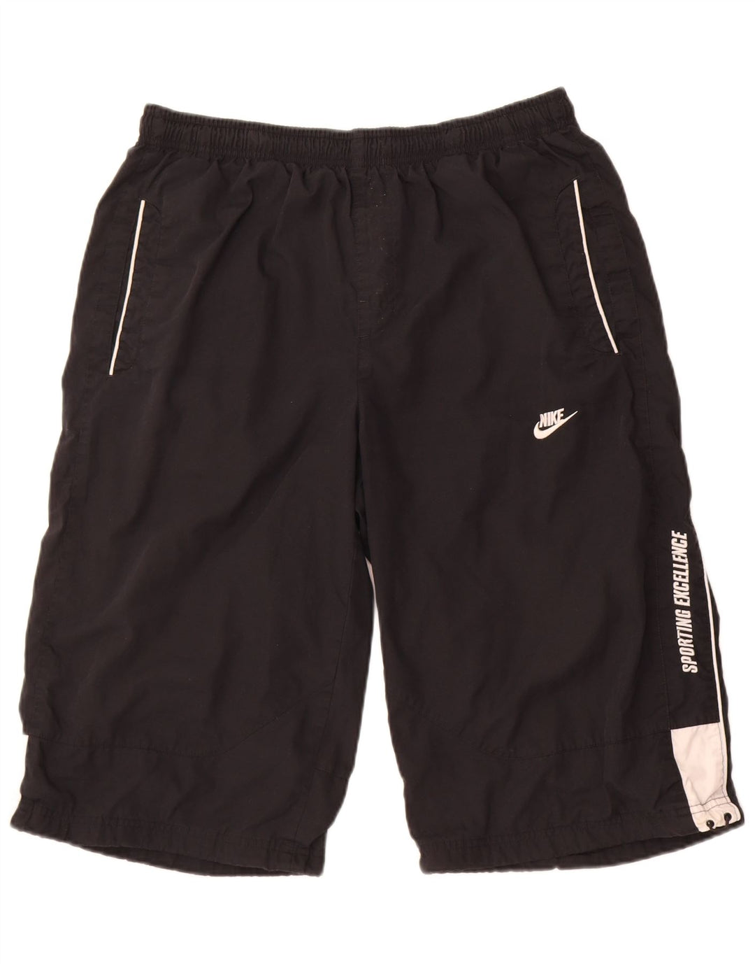 Nike Herre grafiske Bermuda Sportshorts XL Sort Colourblock Polyester