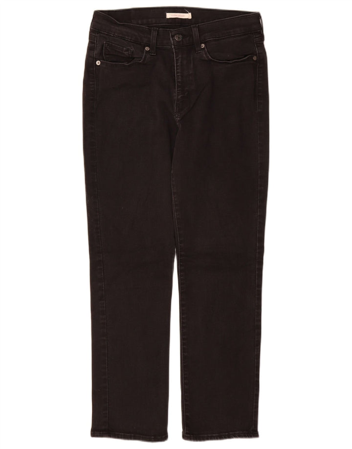 Levi's Womens Classic Fit Straight Jeans W29 L28 Sort Bomuld