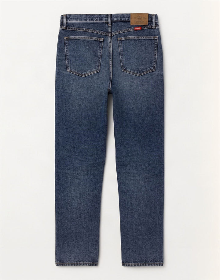 Wrangler Straight Jeans til mænd W32 L30 blå bomuld