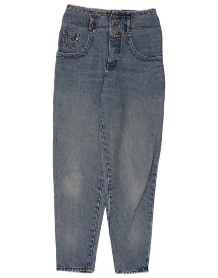 Vintage koniske jeans til kvinder Medium W28 L29 blå bomuld